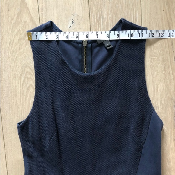 J. Crew Textured Wrap Mini Dress in Navy Size 4 - Picture 2 of 10